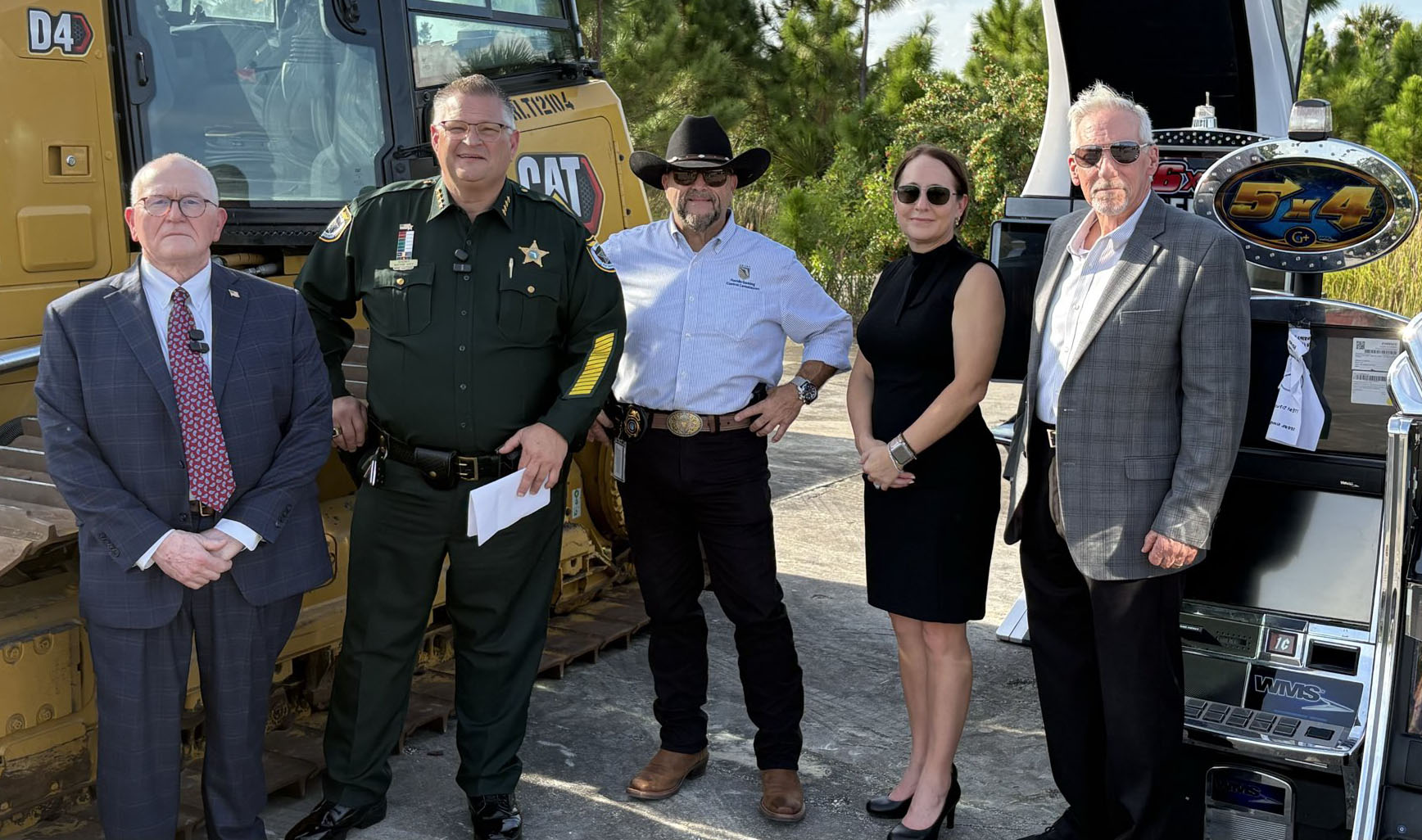 Brevard County Sheriff Ivey and the FGCC destroyed 147 illegal slot machines.